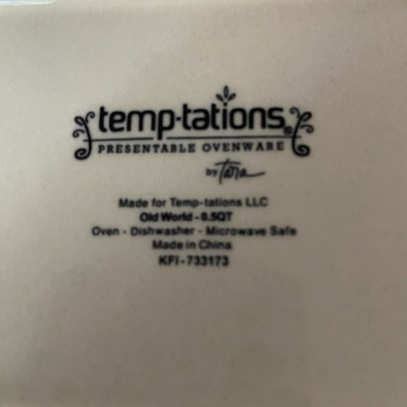 Temp-tations Old World (3) Baking Dishes 0.5 Qt. Individual Mini Loaf - Picture 4 of 4